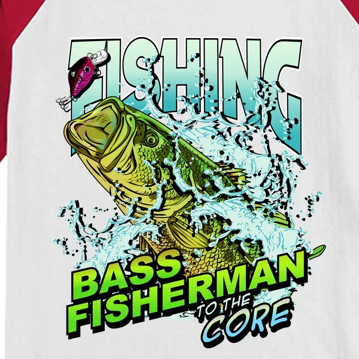 Bass Fisherman To The Core Kids Colorblock Raglan Jersey