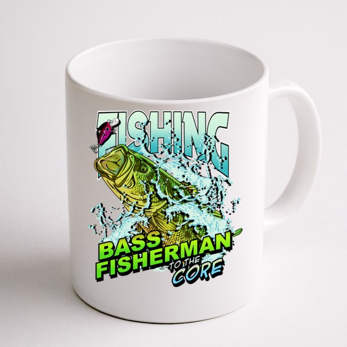 Bass Fisherman To The Core Front & Back Coffee Mug