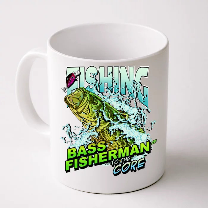 Bass Fisherman To The Core Front & Back Coffee Mug