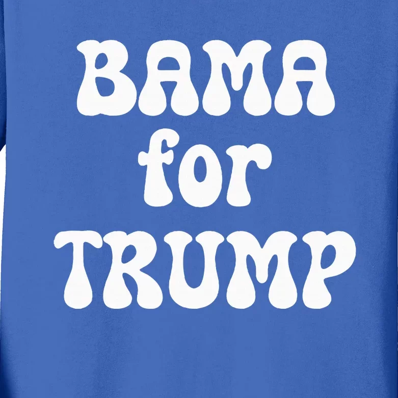 Bama For Trump Alabama Election Conservative Jd Vance Kids Long Sleeve Shirt