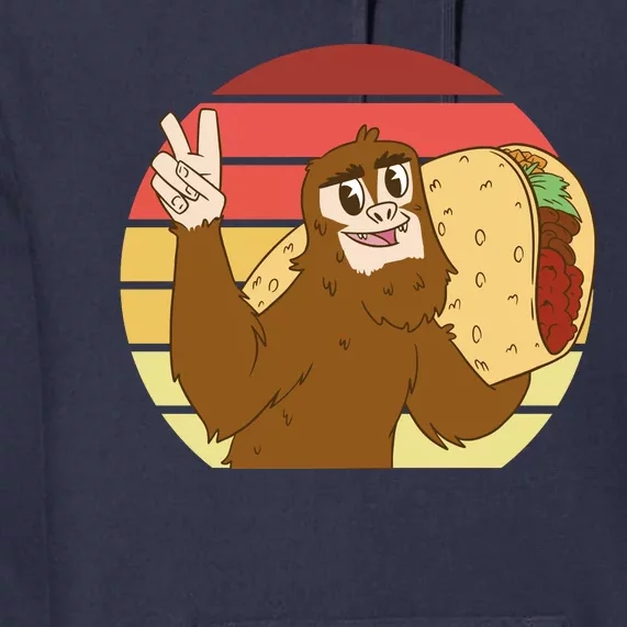 Big Foot Taco Peace Out Sunset Premium Hoodie