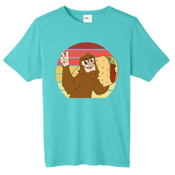 Big Foot Taco Peace Out Sunset ChromaSoft Performance T-Shirt