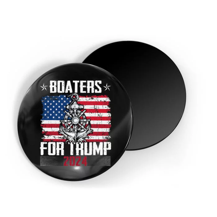 Boaters For Trump 2024 Republican Boat Parade Vintage Magnet