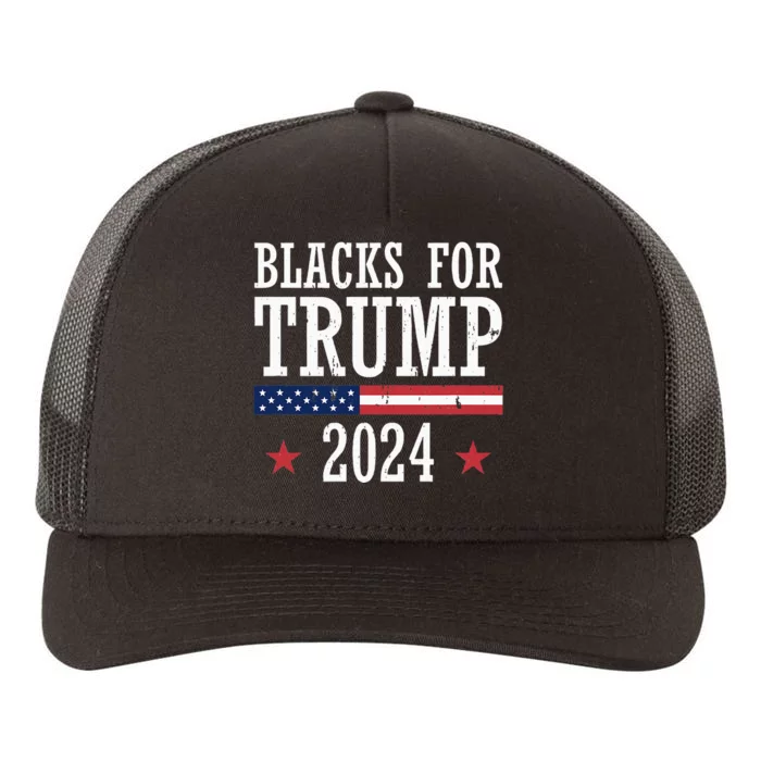 Blacks For Trump 2024 Presidential Election Republican Yupoong Adult 5-Panel Trucker Hat