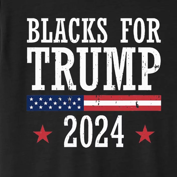 Blacks For Trump 2024 Presidential Election Republican ChromaSoft Performance T-Shirt