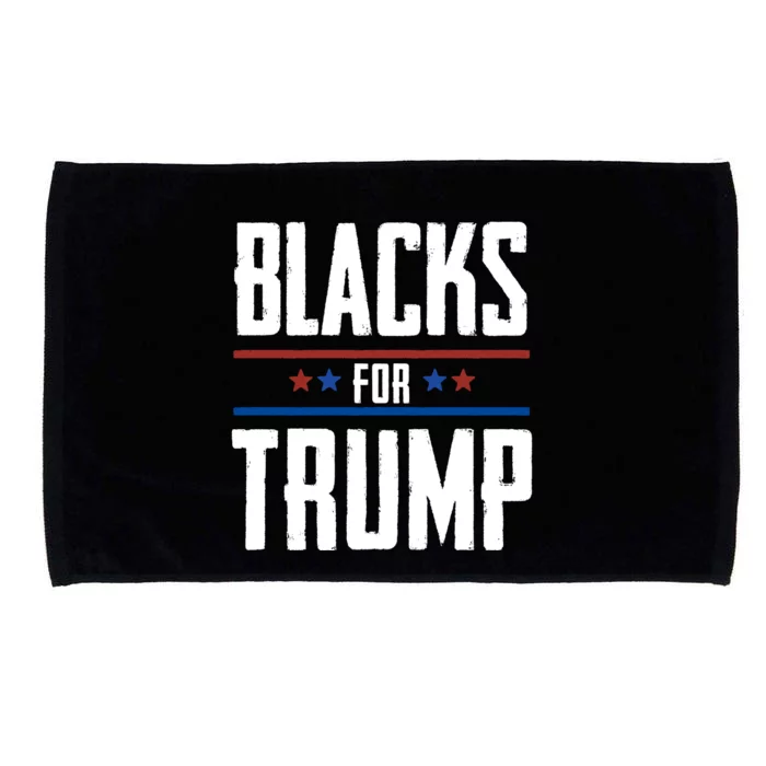 Black For Trump 2024 Microfiber Hand Towel