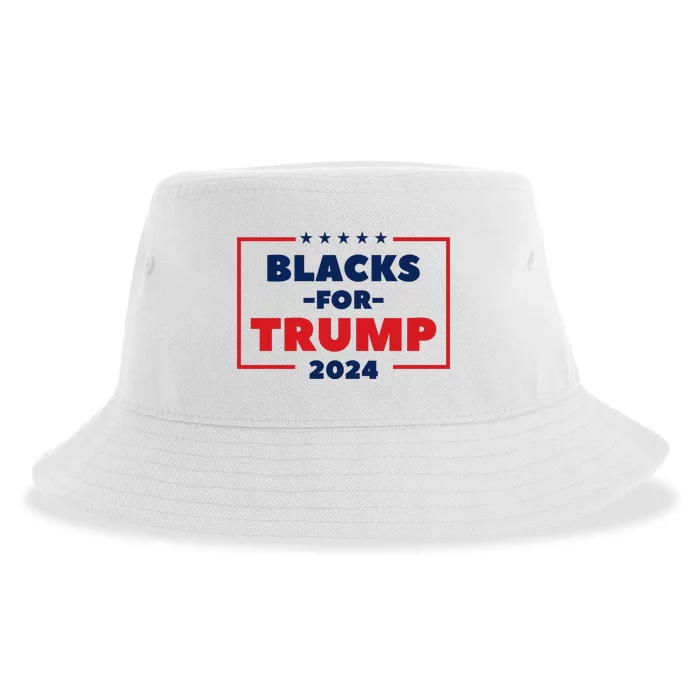 Blacks For Trump 2024 Sustainable Bucket Hat