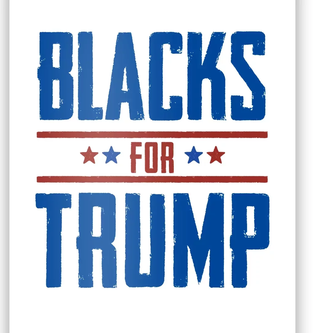 Blacks For Trump 2024 Poster