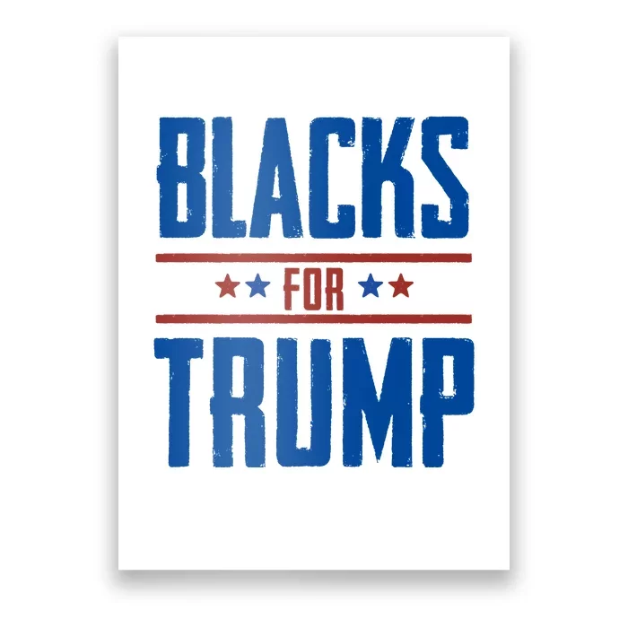 Blacks For Trump 2024 Poster