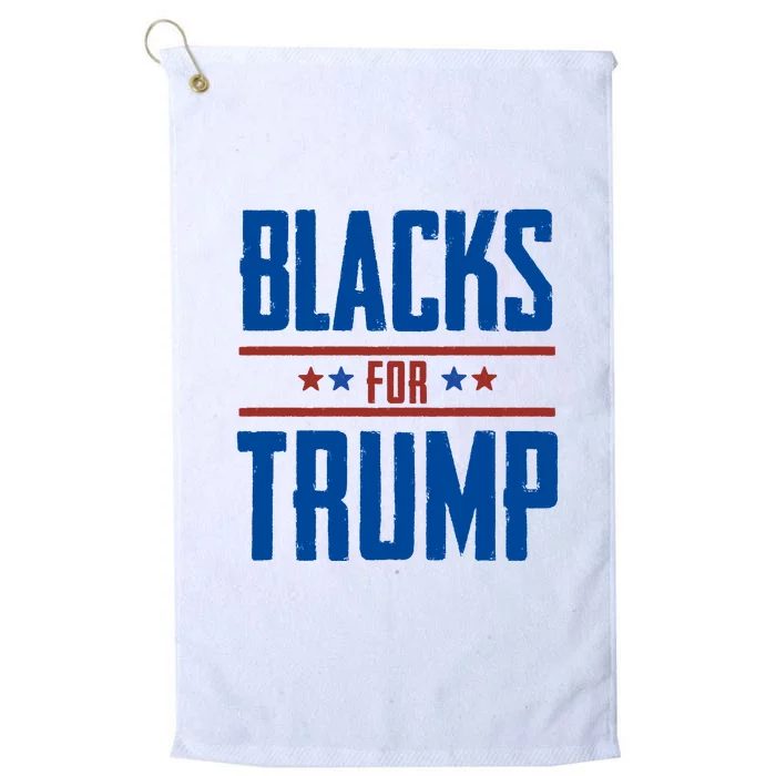 Blacks For Trump 2024 Platinum Collection Golf Towel