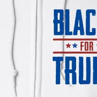 Blacks For Trump 2024 Full Zip Hoodie