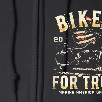 Bikes For Trump 2024 Full Zip Hoodie