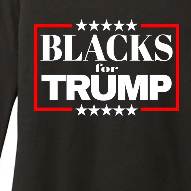 Blacks For Trump 2024 Presidential Election Republican Womens CVC Long Sleeve Shirt