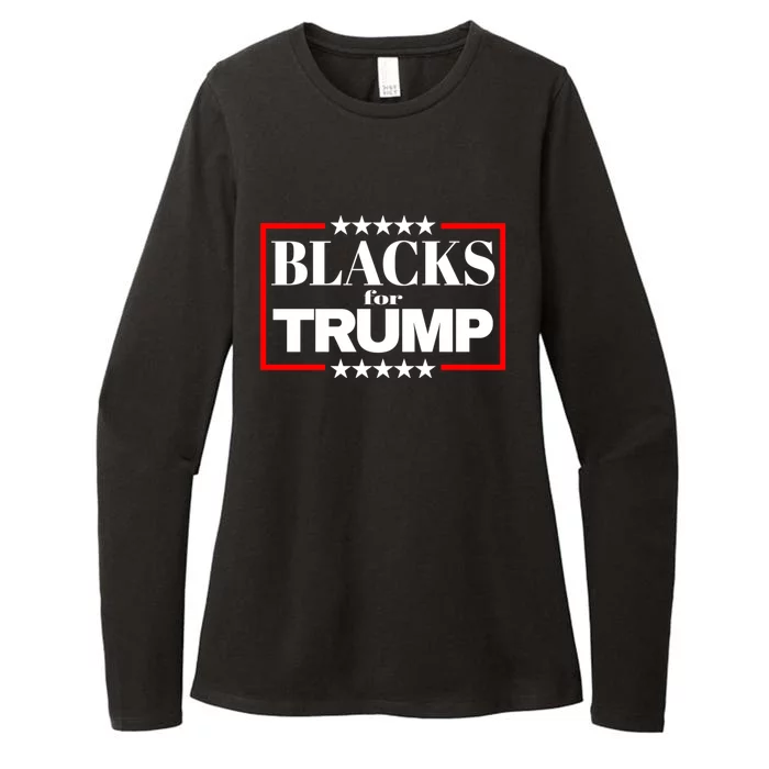 Blacks For Trump 2024 Presidential Election Republican Womens CVC Long Sleeve Shirt