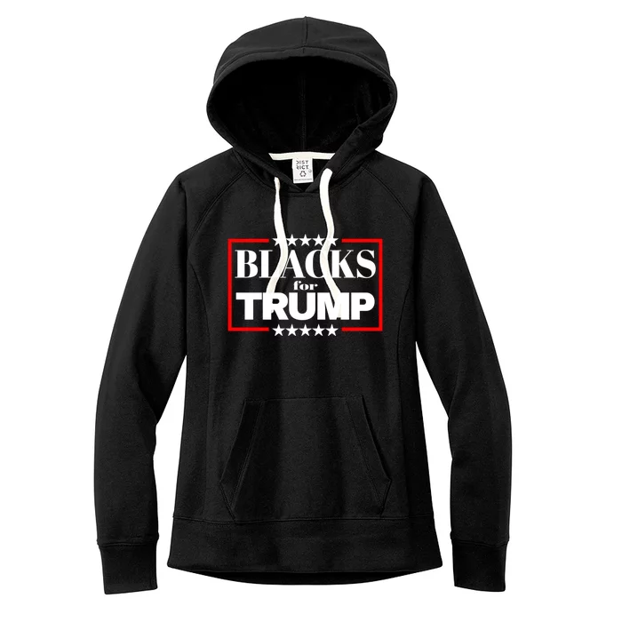 Blacks For Trump 2024 Presidential Election Republican Women's Fleece Hoodie