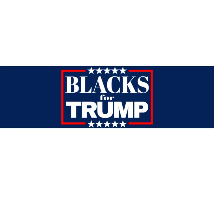 Blacks For Trump 2024 Presidential Election Republican Bumper Sticker