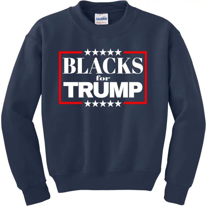 Blacks For Trump 2024 Presidential Election Republican Kids Sweatshirt