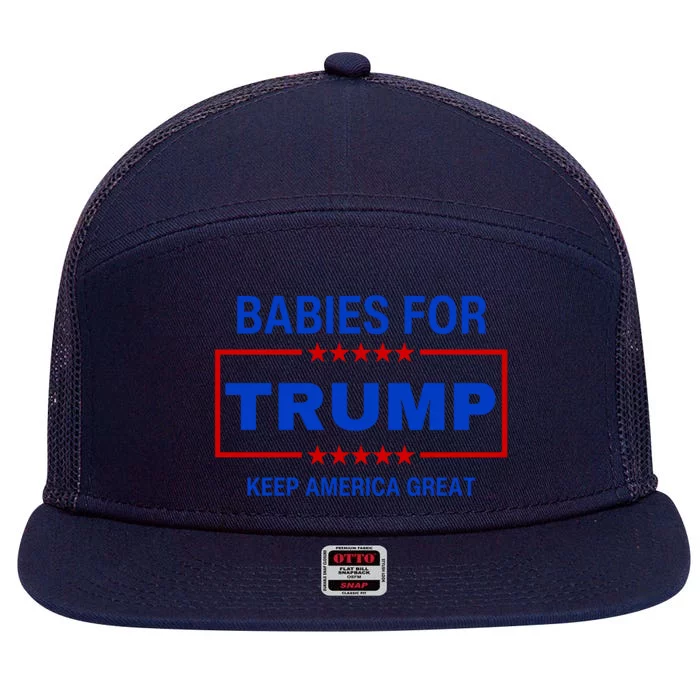 Babies For Trump Keep America Great 7 Panel Mesh Trucker Snapback Hat