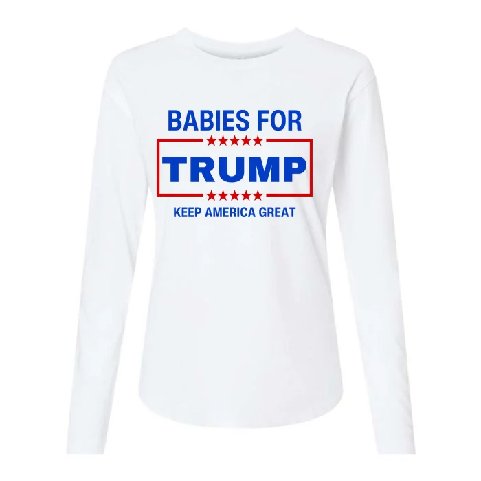 Babies For Trump Keep America Great Womens Cotton Relaxed Long Sleeve T-Shirt