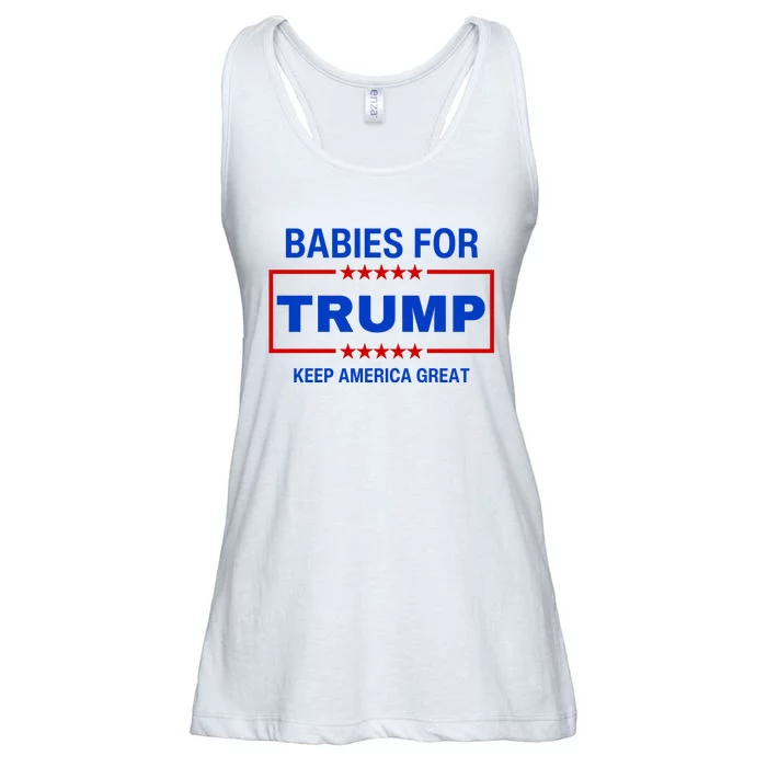 Babies For Trump Keep America Great Ladies Essential Flowy Tank