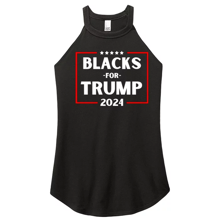 Blacks For Trump 2024 Women’s Perfect Tri Rocker Tank