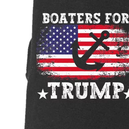 Boaters For Trump 2024 American Election Boat Owner Doggie 3-End Fleece Hoodie