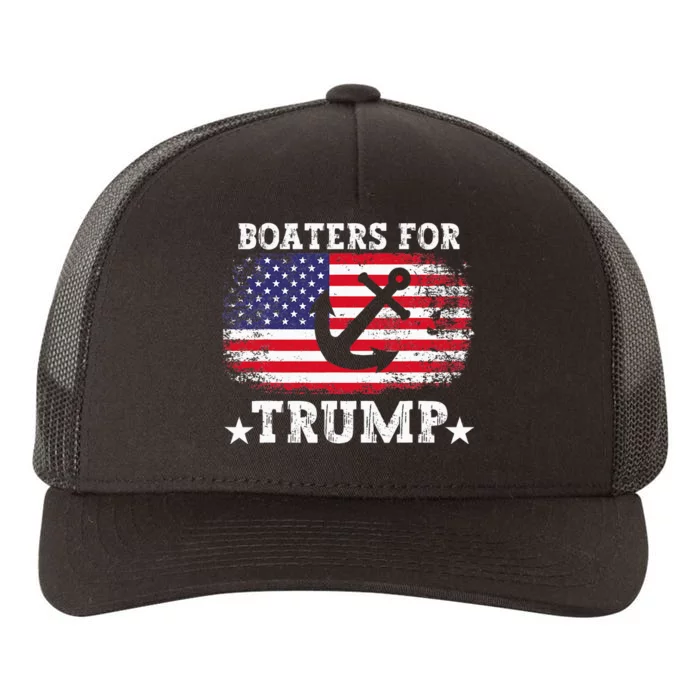 Boaters For Trump 2024 American Election Boat Owner Yupoong Adult 5-Panel Trucker Hat