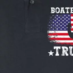 Boaters For Trump 2024 American Election Boat Owner Softstyle Adult Sport Polo