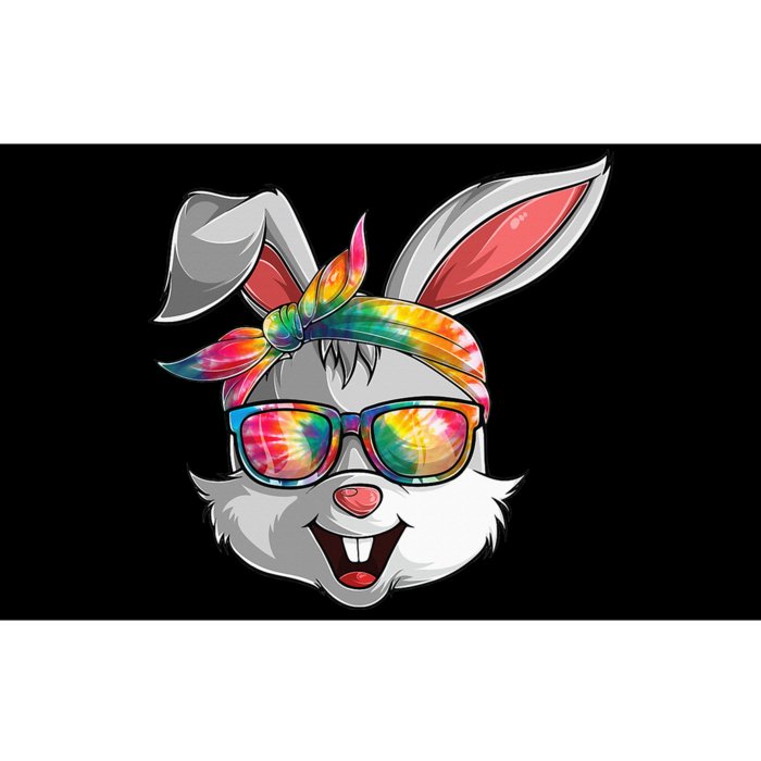 Bunny Face Tie Dye Glasses Easter Day Bumper Sticker