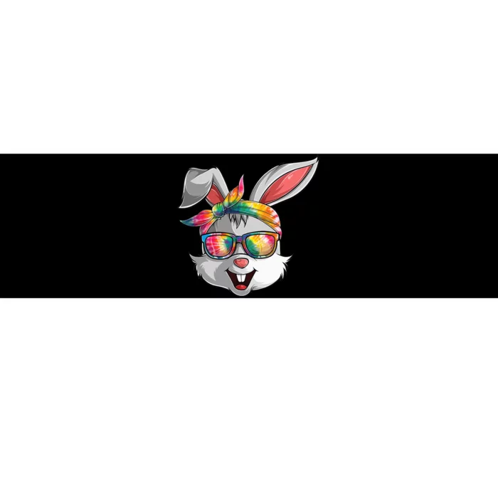 Bunny Face Tie Dye Glasses Easter Day Bumper Sticker