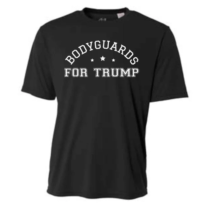 Bodyguards For Trump Vote 24 Funny Election 2024 Bodyguard Cooling Performance Crew T-Shirt