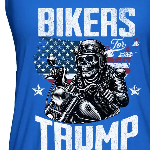 Bikers For Trump President Protrump Supporter 2024 Election Gift Ladies Essential Flowy Tank