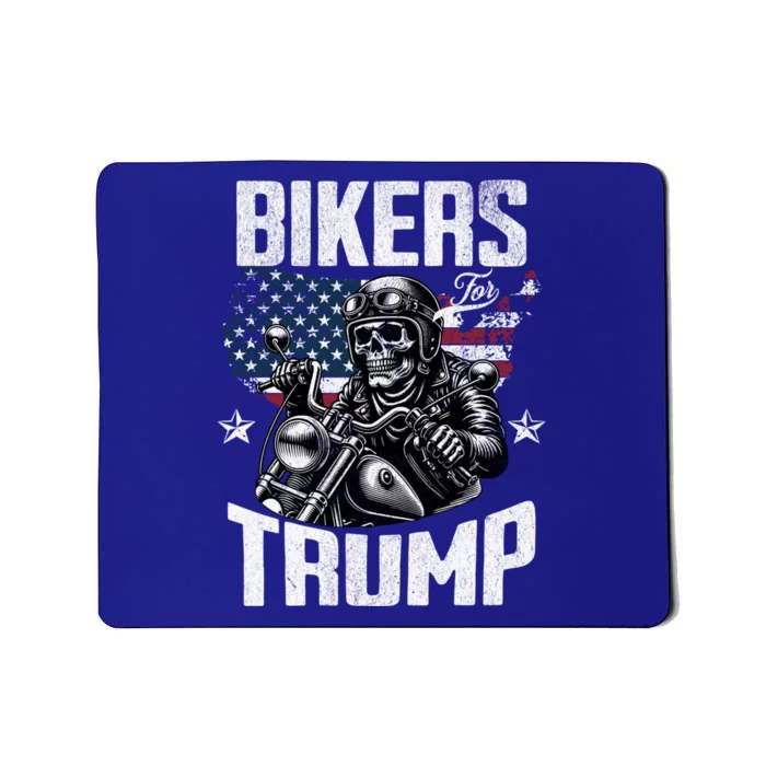 Bikers For Trump President Protrump Supporter 2024 Election Gift Mousepad