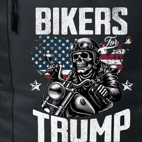 Bikers For Trump President Protrump Supporter 2024 Election Gift Daily Commute Backpack