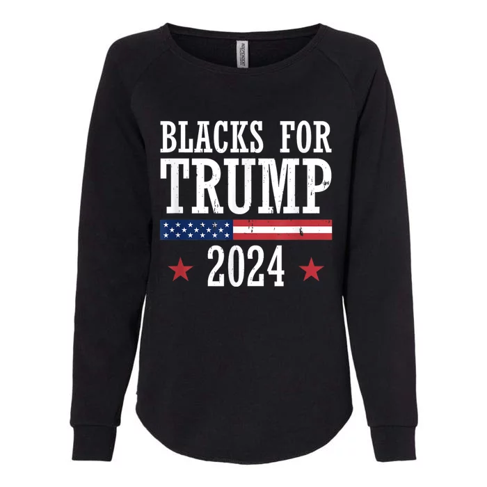 Blacks For Trump 2024 Presidential Election Republican Womens California Wash Sweatshirt