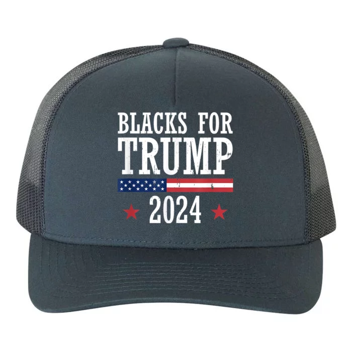 Blacks For Trump 2024 Presidential Election Republican Yupoong Adult 5-Panel Trucker Hat