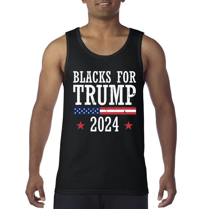 Blacks For Trump 2024 Presidential Election Republican Tank Top