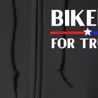 BIKERS FOR TRUMP 2024 Full Zip Hoodie