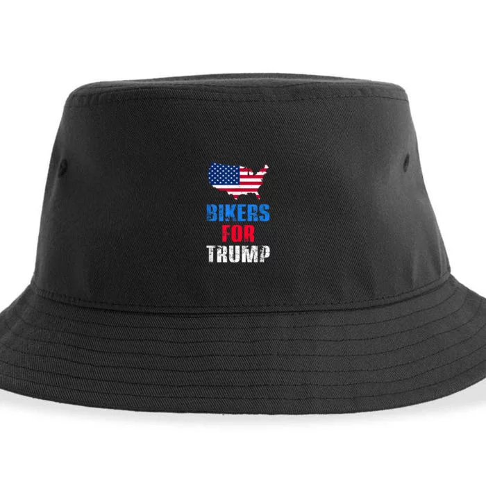 BIKERS FOR TRUMP 2024 Sustainable Bucket Hat