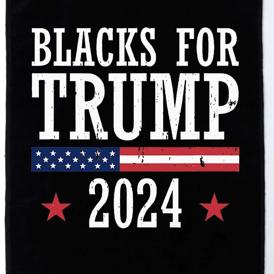 Blacks For Trump 2024 Presidential Election Republican Platinum Collection Golf Towel