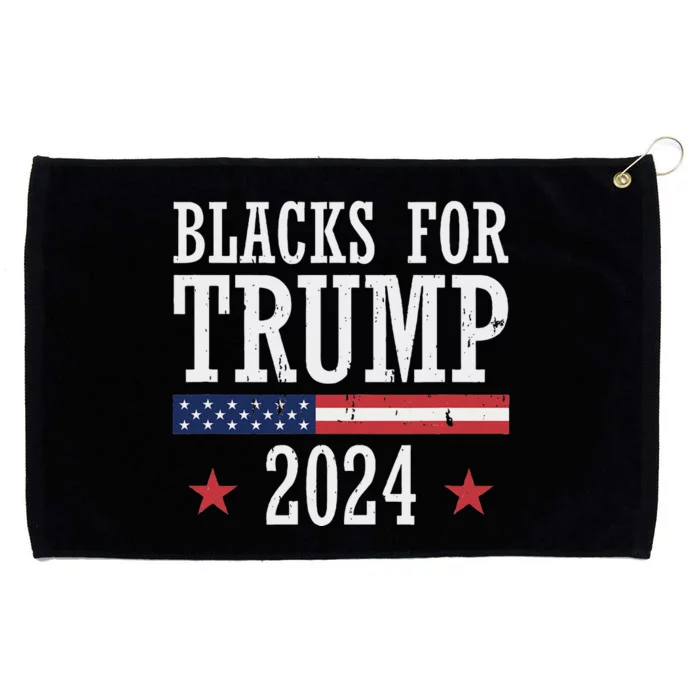 Blacks For Trump 2024 Presidential Election Support Grommeted Golf Towel