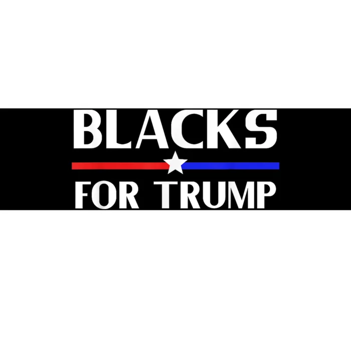 BLACKS FOR TRUMP SHIRTS 2024 Bumper Sticker