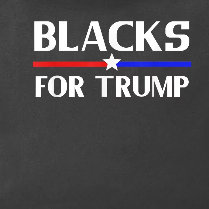 BLACKS FOR TRUMP SHIRTS 2024 Zip Tote Bag