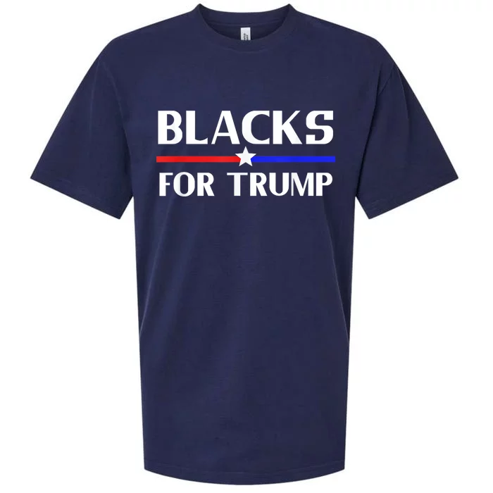 BLACKS FOR TRUMP SHIRTS 2024 Sueded Cloud Jersey T-Shirt