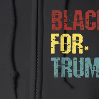 BLACKS FOR TRUMP SHIRTS 2024 Full Zip Hoodie