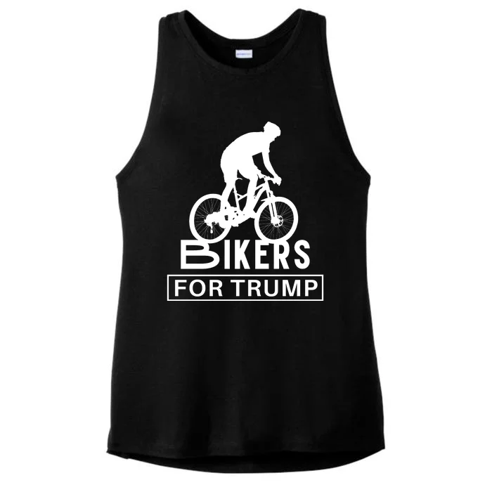 Bikers For Trump Ladies Tri-Blend Wicking Tank