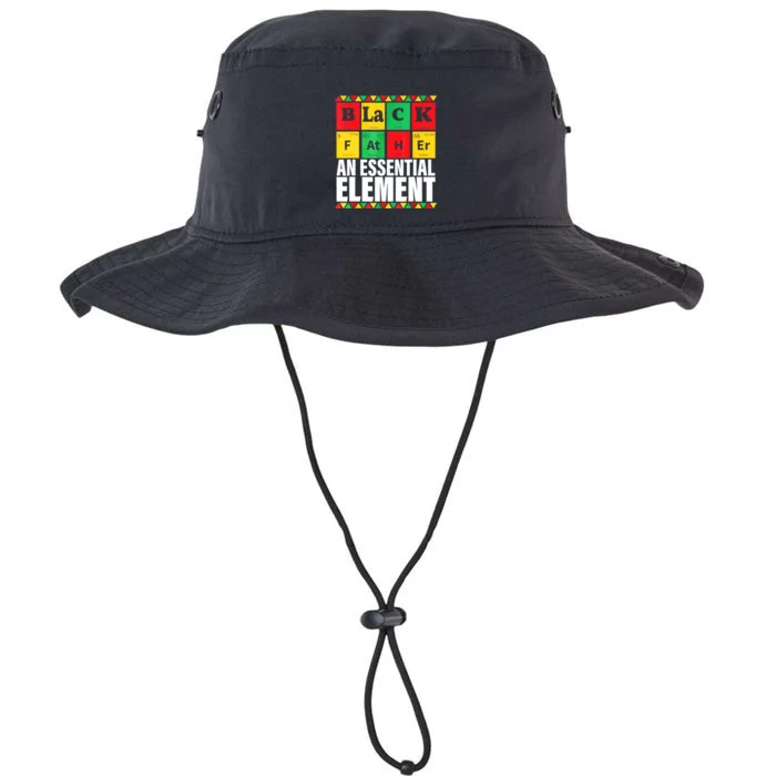 Black Father The Essential Element Fathers Day Funny Dad Legacy Cool Fit Booney Bucket Hat