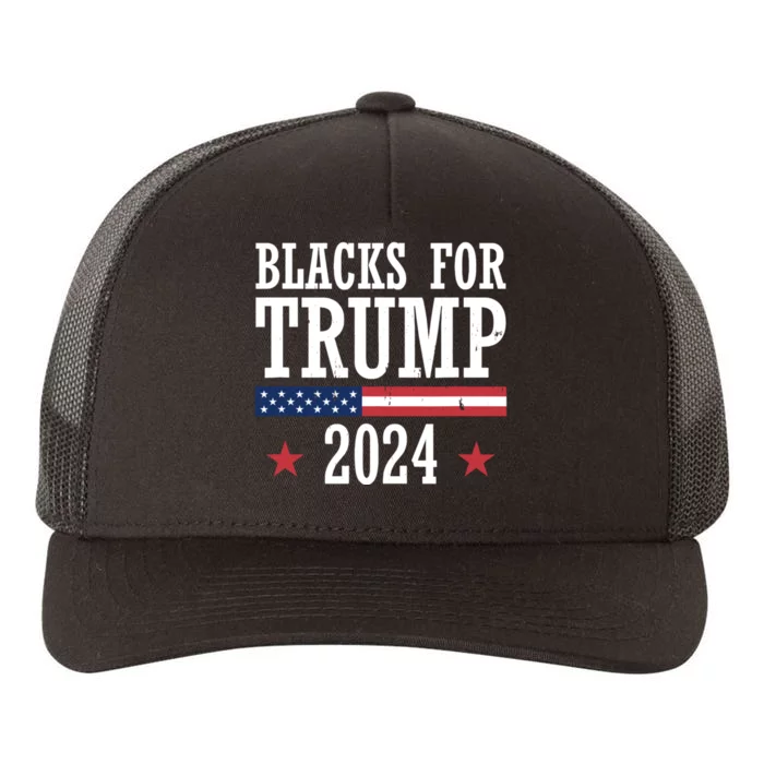 Blacks For Trump 2024 Presidential Election Republican Yupoong Adult 5-Panel Trucker Hat