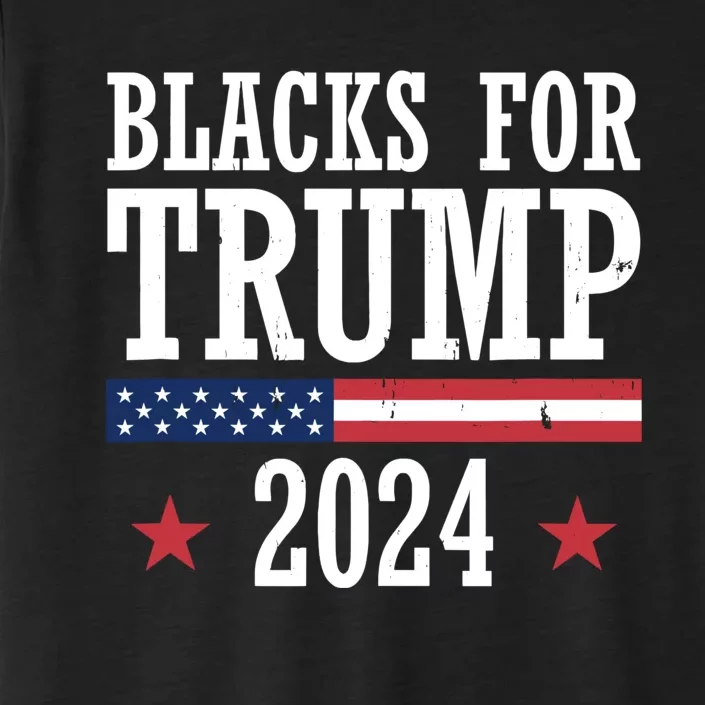 Blacks For Trump 2024 Presidential Election Republican ChromaSoft Performance T-Shirt