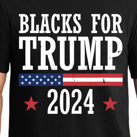 Blacks For Trump 2024 Presidential Election Republican Pajama Set